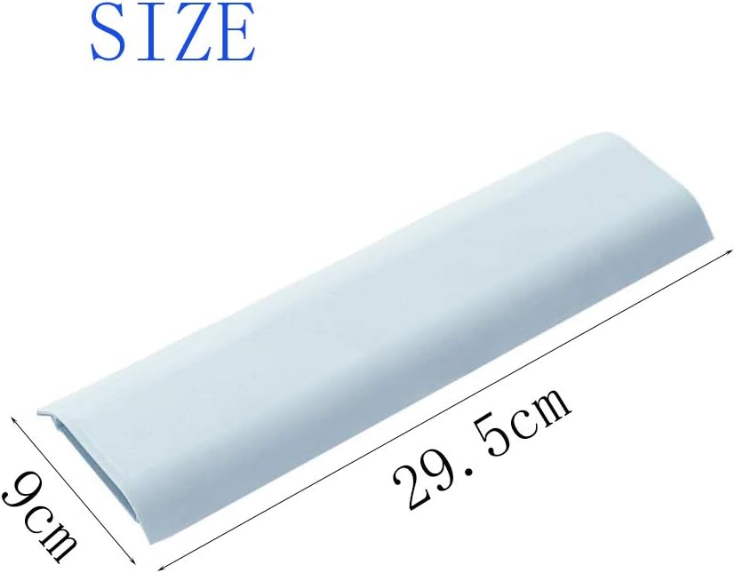 Cable Concealer Cord Cover, Airlxf 2 PCS Self-Adhesive Wall Cable Covers with 4 PCS Double-side Tapes for TV Computer Office Theater (White)
