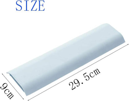 Cable Concealer Cord Cover, Airlxf 2 PCS Self-Adhesive Wall Cable Covers with 4 PCS Double-side Tapes for TV Computer Office Theater (White)