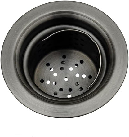 STARSTAR 3-1/2in Stainless Steel Sink Drain Kit with Removable Deep Basket and Sealing Lid
