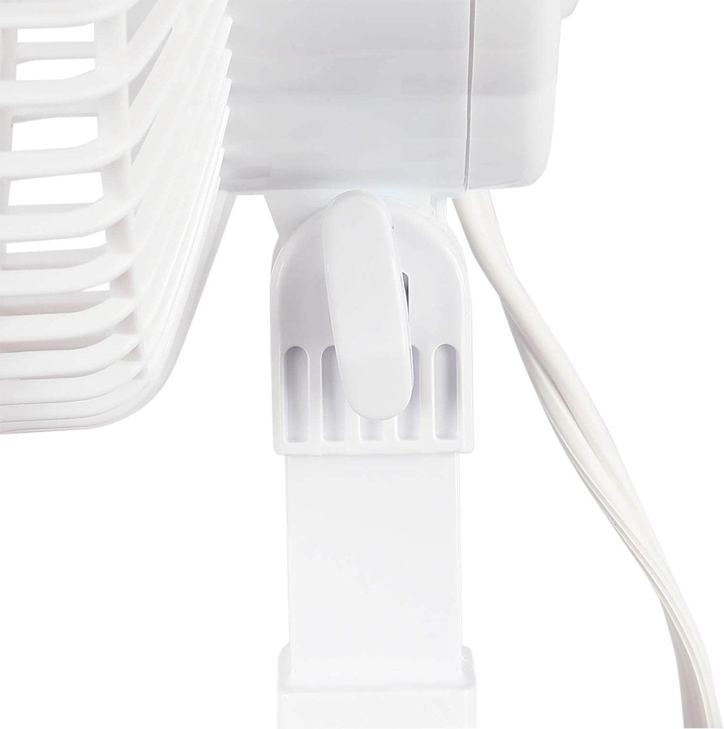 Hurricane Classic 6 Inch Clip Fan, 2 Speed Portable Desk Table Fan with Tilt, White