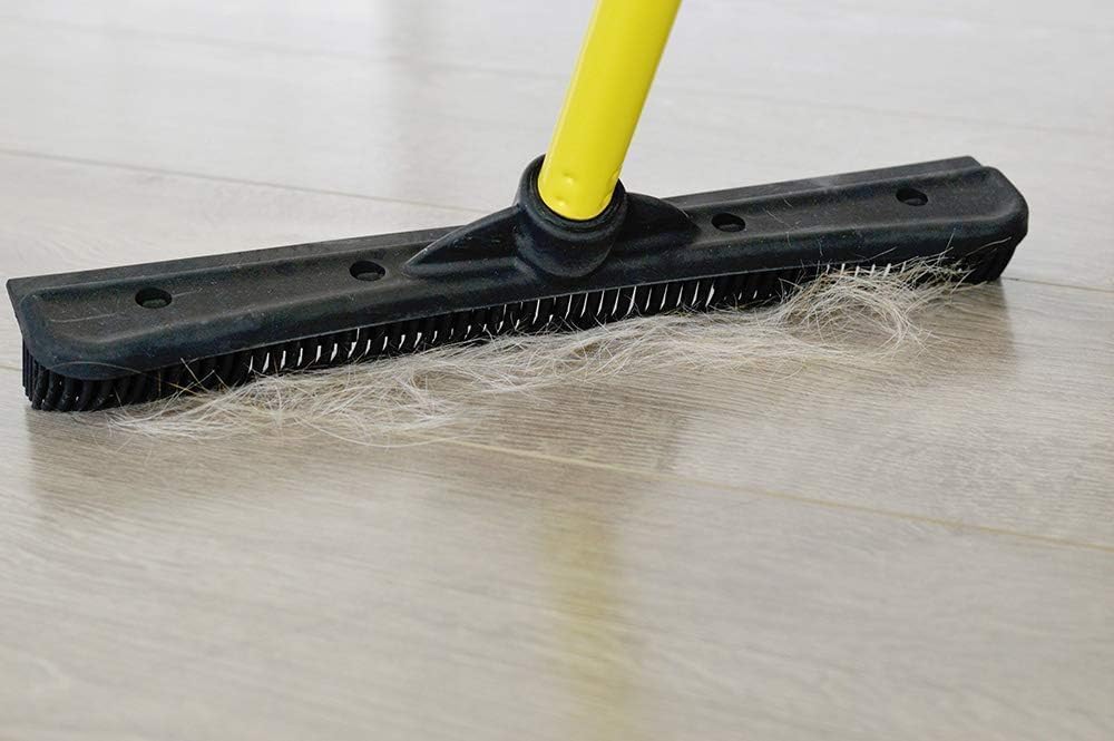 FURemover Pet Hair Removal Rubber Broom, 18" Broom Head