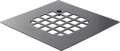 Danco Snap-in Shower Drain Cover with in-Drain Hair Catcher, 4-1/4" Round, White Strainer, (10533)