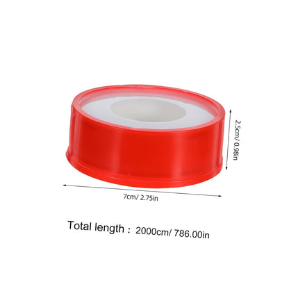 OSALADI 10 Rolls PTFE Plumbers Thread Tape 20m X 15mm Thickened Waterproof Pipe Leak Sealing Tape for Kitchen Bathroom Plumbing Leak Repair