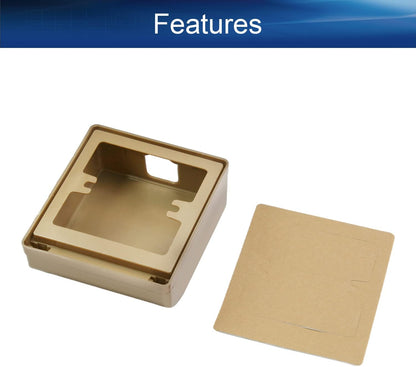 Heyiarbeit Weatherproof Cover Plug in Use Outlet Receptacle Protector 3.86"x4.33"x1.69"(LxWxH) for Retrofit Siding Construction 86 Type White 1Pcs