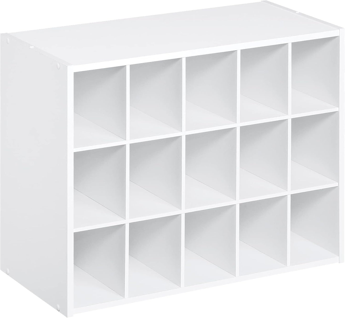 ClosetMaid 15 Cube Stackable Storage Organizer for Shoes, Bags, Crafts, Hobbies with Wood Shelves, for Closet, Entryway or Mudroom, Espresso