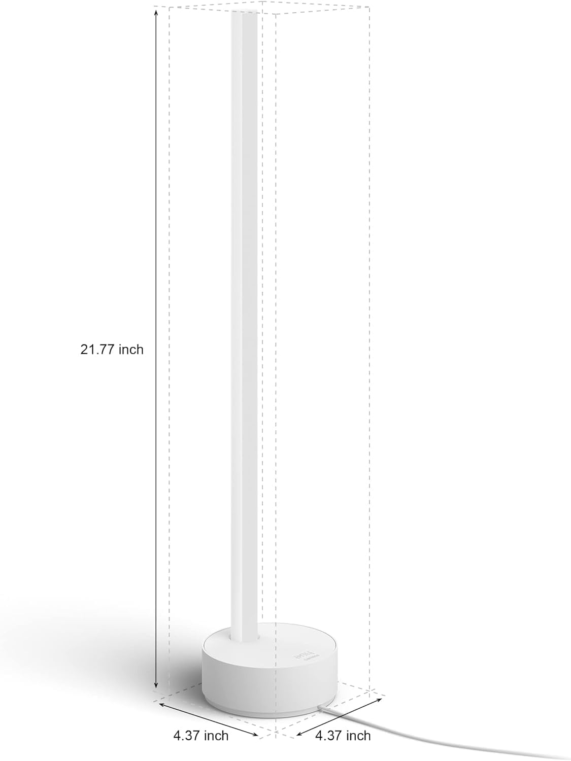 Philips Hue Signe Smart Table Lamp, Black, 1 Pack, White & Color Ambiance LED Color-Changing Light, Control LED Lamp with Hue App, Works with Alexa, Google Assistant, Apple HomeKit