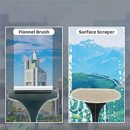 Multifunctional Screen Brush,Window Screen Mesh Screen Cleaner - 2 in 1 Window Cleaner Brush,Window Screen Mesh Cleaner Brush,Wet and Dry Glass Cleaning Brush(2 PCS)