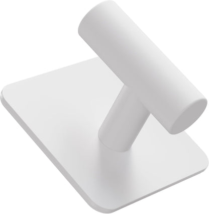 Aikzik 4 Pack Large Heavy Duty Wall Hooks - 26lb Max, Stainless Steel Adhesive Towel Hook, Shower Hooks for Hanging Towel, Coat, Robe, Wall Hook for Use in Bathroom, Kitchen and Door, Matte Black