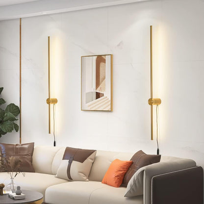 Battery Operated Wall Sconce Set of 2, Black USB Rechargeable Sconces Wall Deco Set of Two, Dimmable Cordless Wall Sconce with Remote Control, LED Wireless Wall Lighting,31.6 in