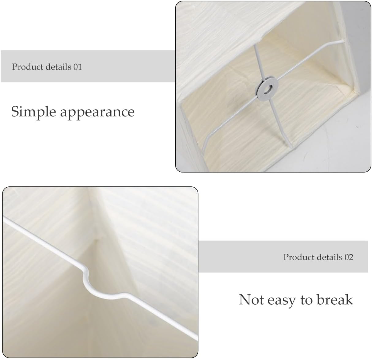 FAVOMOTO Japanese Paper Floor Lamp Shade - Foldable Decorative Paper Lampshades Cover Replacement for Modern Home Living Room Bedroom and Office