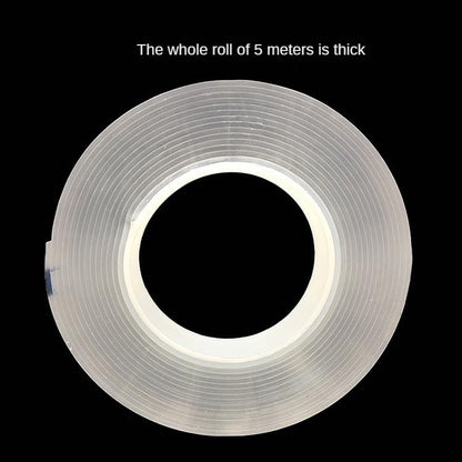 Double Sided Nano Tape Heavy Duty, Clear Removable Nano Tape, for Carpet Mats/Paste Items/Photos Frames/Craft Wall Mounting Multipurpose Adhesive Tape, Long: 9.84 ft (Wide:0.08'',Thickness:0.04'')