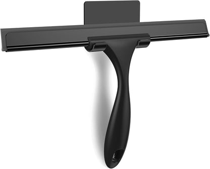 SetSail Squeegee for Shower Glass Door Stainless Steel Shower Squeegee for Glass Doors All-Purpose Window Squeegee for Tile Shower Walls, Sink, Mirror, Bathroom, Car Window Cleaning 10 Inches