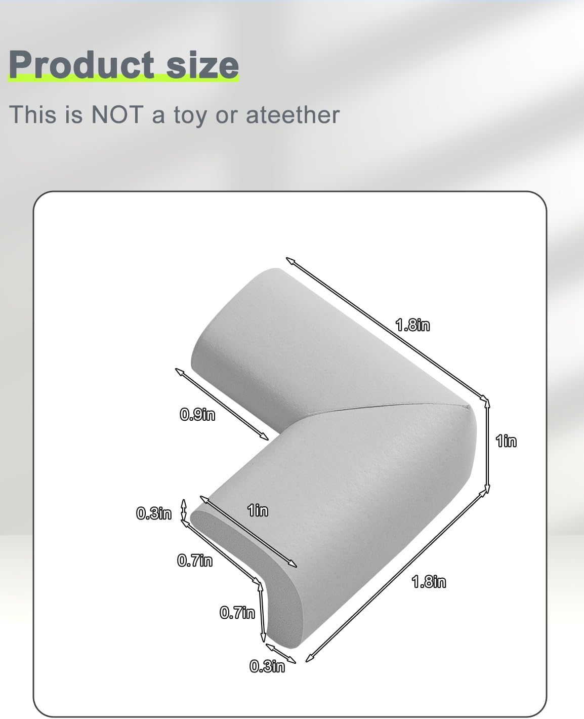 Foam Corner Protector Edge and Corner Guard, with 12.5 feet Length Foam Safety Bumpers, Baby Proofing Safety Table Corner Protectors (Coffee 12.5ft)