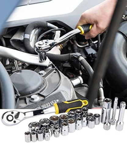 DOWELL 10 Piece Small Tool Kit,Mini Portable Tool Set,Home Repair Hand Tool Kit with Plastic Tool box Storage Case
