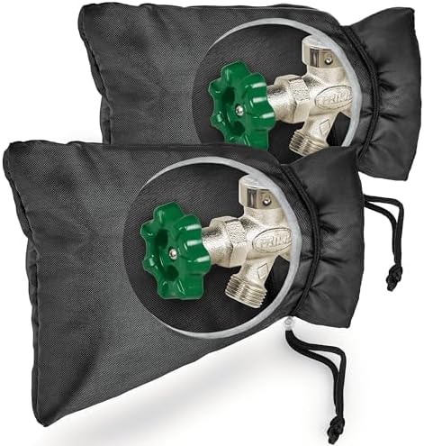 Home Intuition Outdoor Foam Faucet Covers for Winter Freeze Protection, 2 Pack