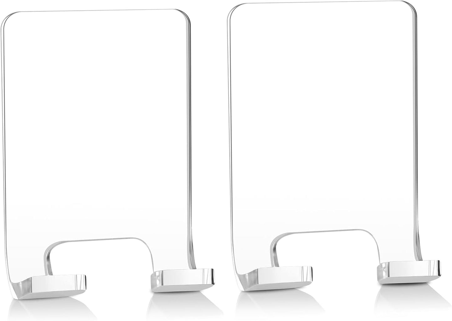 VIS'V Adhesive Razor Holder, Wall Mount Shower Razor Hooks for His and Hers, Metal, Waterproof, White, 2 Pcs