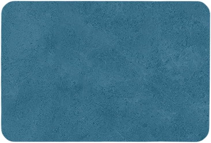 TYUU Bath Mat, Bathroom Rugs Non Slip Washable Thin Absorbent Quick Dry Bath Mat Fits Under Door Bathroom Floor Mat Perfect for Bath, Shower, or Sink 16"x24" Dark Grey