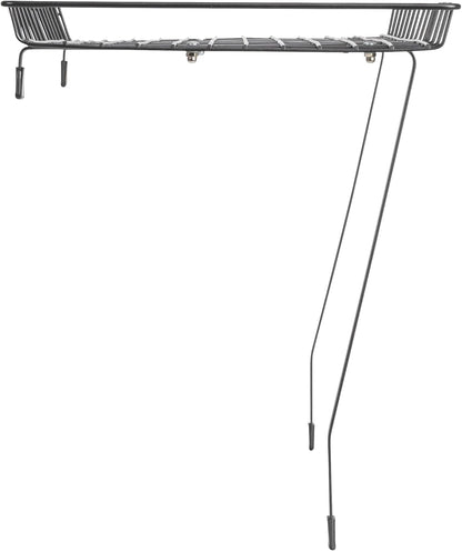 Household Essentials Rear Display Over-The-Washer Storage Shelf to Organize and Store Laundry Room Supplies, Silver