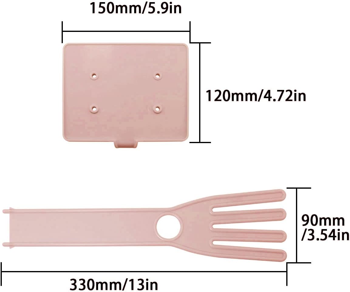Pink Color Gloves Stand 15x12x34cm Kitchen Multifunctional Rubber Gloves Drain Rack Towel Storage Holder Drying Stand Creative Kitchen Tool