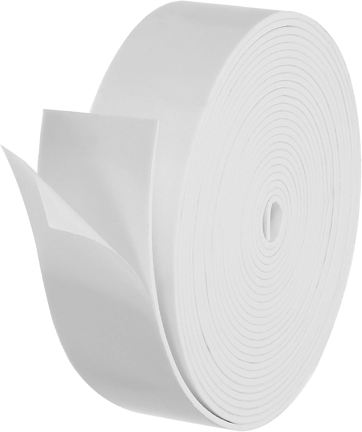 PATIKIL Weather Stripping Door Seal Strip, 3/8 Inch x 1/4 Inch x 32 Ft Self Adhesive Soundproof High Density Foam Tape Insulation for Door Window Air Conditioning, White - Colors A