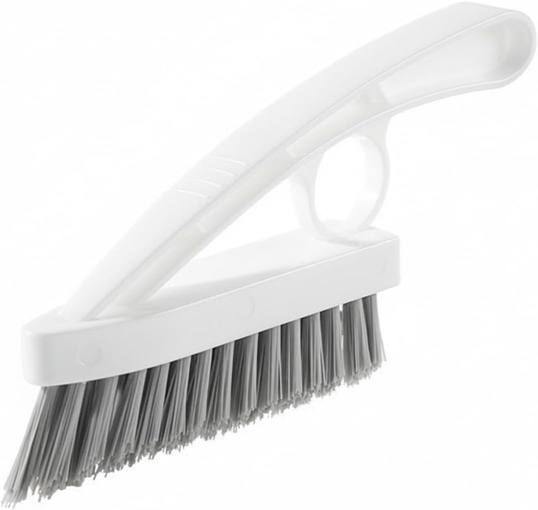 Window Track Cleaning Brush for Narrow Grooves, Rigid PP Scrubber for Sliding Door Rails & Tight Gaps (1 Pack)