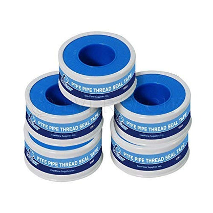 Supply Giant Plumbers PTFE Tape 3/4" W x 260" L Pipe Thread Tape, High Density Thread Sealant Tape Water Seal Plumbing Tape for Shower Head, Pipes, Gas Lines, Leak Prevention