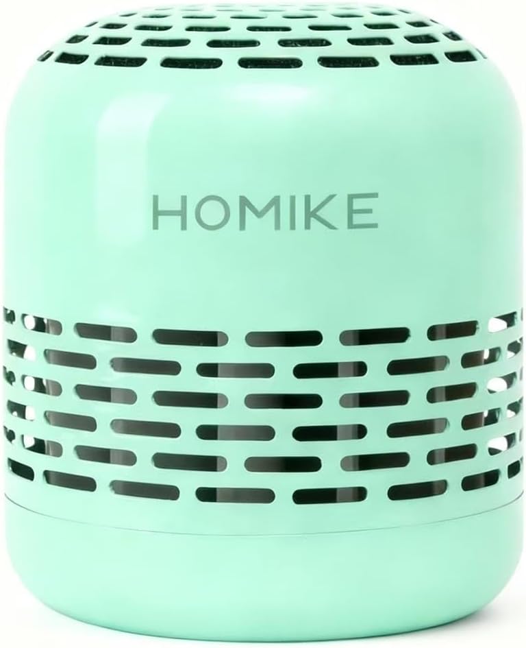 HOMIKE Refrigerator Deodorizer, Odor Eliminator,Last up to 10 Years for Car,Closet,Shoes Cabinet,Fridge and Freezer,Outperforms Baking Soda and Activated Carbon(Stainless Steel)