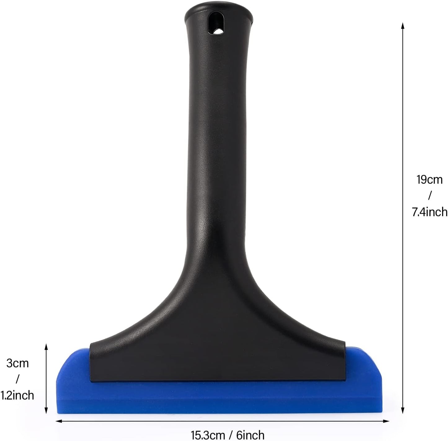 Gomake Small Silicone Squeegee Window Shower Squeegee,Auto Water Blade Squeegee for Shower Glass Door,Car Windshield, Window, Mirror, Bathroom,Countertop Cleaning