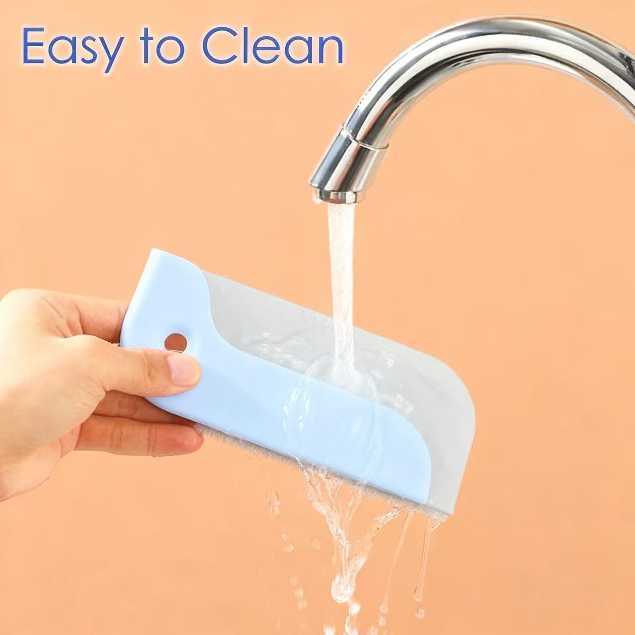 Amouy Small Rubber Squeegee(2 Pack),Kitchen Sink Squeegee for Countertops and Dishes.Multi-Purpose,for Vanity Tops,Bathroom Mirrors,Car Windows and Side Mirrors