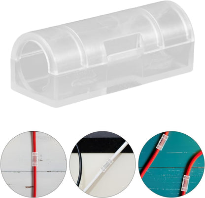 OSALADI 20 Pcs Self Adhesive Cable Clips Wall Line Card Wire Organizer for Desk and Wall Sticky Cord Clips for Cable Management Compact 1.29X0.51X0.47In