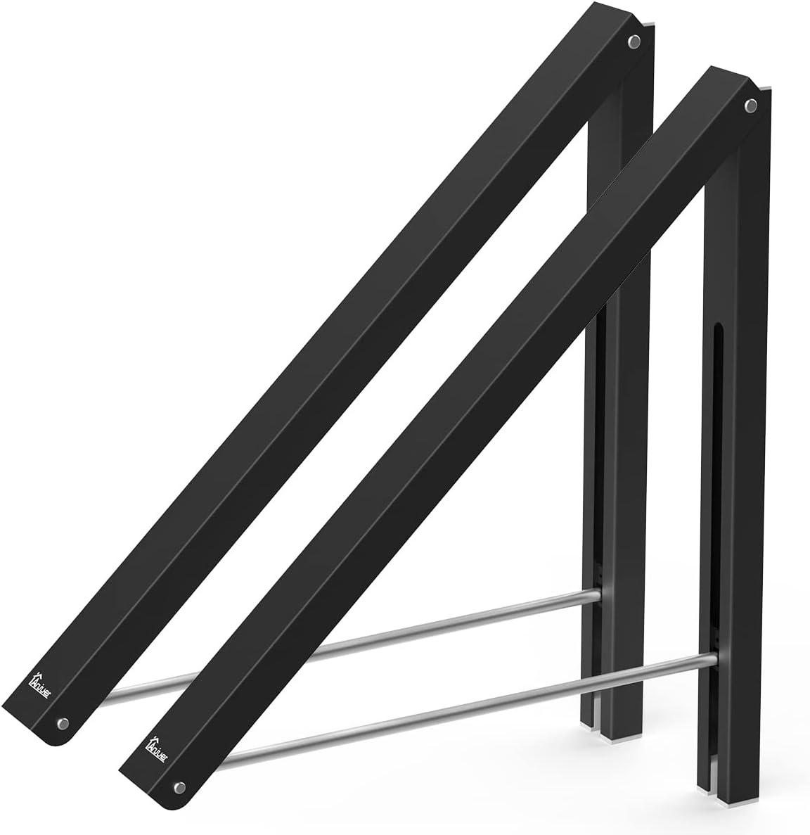 Drying Rack Wall Mounted Clothes Hanger Folding Wall Coat Racks Aluminum Home Storage Organiser Space Savers