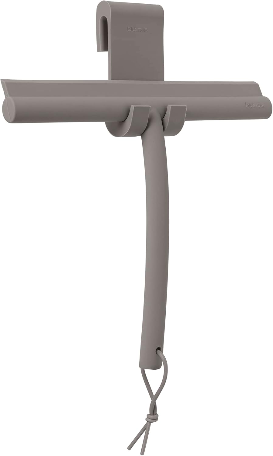 blomus VIPO Shower Squeegee with Holder, 24 cm Wide, Silicone Squeegee for Shower, Bathroom, Window Squeegee, Windscreen Squeegee (Tan)