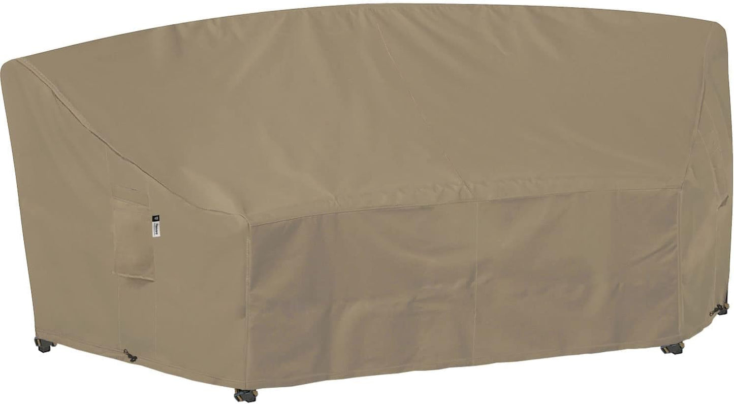 Patio Deck Box Cover, 63x30 Inch Fire Pit Covers with Straps and Handles, Waterproof Heavy Duty Outdoor Furniture Winter Cover for Keter, Suncast, Lifetime Container