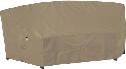 Patio Deck Box Cover, 63x30 Inch Fire Pit Covers with Straps and Handles, Waterproof Heavy Duty Outdoor Furniture Winter Cover for Keter, Suncast, Lifetime Container