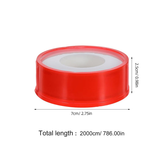 10 Rolls PTFE Thread Sealant Tape for Pipe Leak Sealing and Plumbing Connections, Heavy Duty Waterproof Tape Broad Chemical Compatibility and Enhanced Sealing Performance for Pipe