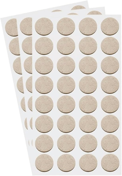 GSHLLO 96 Pcs 2cm Round Felt Furniture Pads Anti Scratch Floor Protectors Self Adhesive Chair Leg Pads Felt Furniture Feet Sliders Small Sticky Table Pads