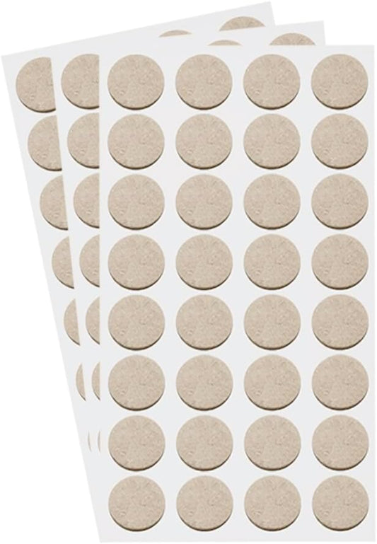 GSHLLO 96 Pcs 2cm Round Felt Furniture Pads Anti Scratch Floor Protectors Self Adhesive Chair Leg Pads Felt Furniture Feet Sliders Small Sticky Table Pads