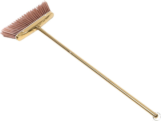 Zerodeko Heavy Duty Stainless Metal Outdoor Broom with Detachable Handle, Thick Sturdy Sweeping Broom for Outdoor and Damp Indoor Environments, Space-Saving Patio Cleaning Brush
