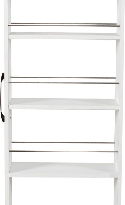 7 Tier Slim Rolling Storage Cart - Kitchen & Pantry Organizer, Narrow Storage Cabinet with Handle & Wheels, Spice Pull-Out Rack Next to Fridge Storage Shelf (White A-7 Tier Shelf Unit)