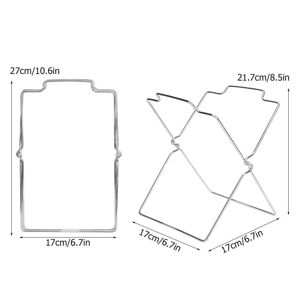 Kitchen Rack Stainless Steel Foldable Garbage Bag Rack Stand Trash Bag Rack Holder Kitchen Utensils