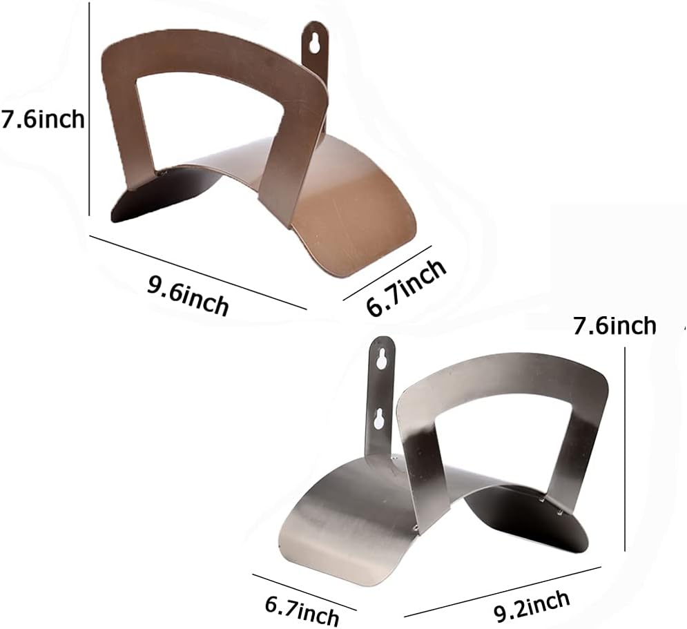 Primst Garden Hose Holder Wall Mount Hose Hanger Heavy Duty Metal Hose Bracket Water Hose Storage Organizer Durable Hose Holders (Stainless Steel)