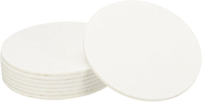 uxcell 32Pcs Non Slip Furniture Pads, 3" Round Self Adhesive Felt Bumpers Noise Reducing Furniture Feet Floor Protector for Chairs Tables Furniture Legs (White 0.2" Thick) - Colors A