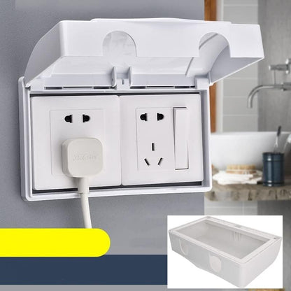 Fielect Weatherproof In Use Outdoor Outlet Cover 86Type Clear Electrical Outlet Cover Box 5" x 8.4" x 1.9"