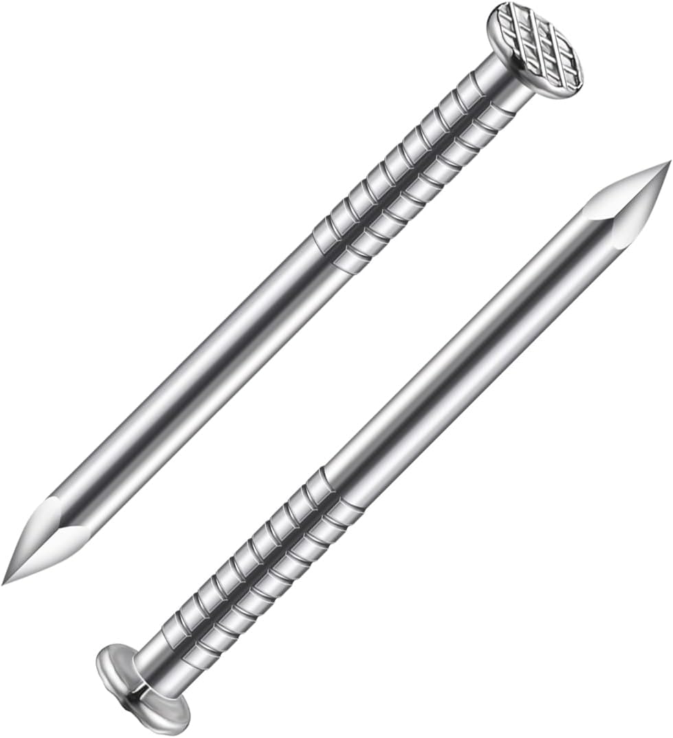 Wensilon 430pcs Stainless Steel 304 Nails Kit, Hanging Nails Kit, Wall Nails Kit, Dowels Kit, Long Nails Kit