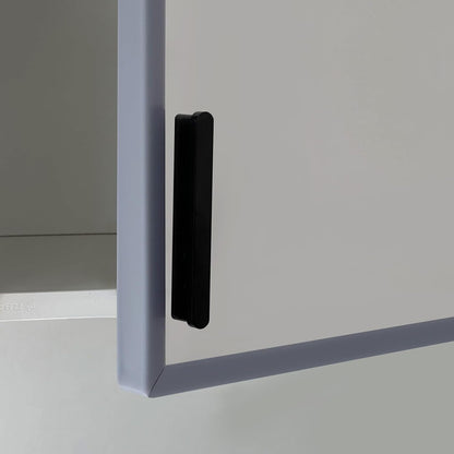 Slimline Cabinet Door Edge Protector, 3/4" Self Adhesive Peel and Stick Rubber Edge Guards, Flexible U Shaped Strips for Kitchen & Garbage Drawer Fronts, Edge Trims for Desks and Shelfves, Black, 10Ft