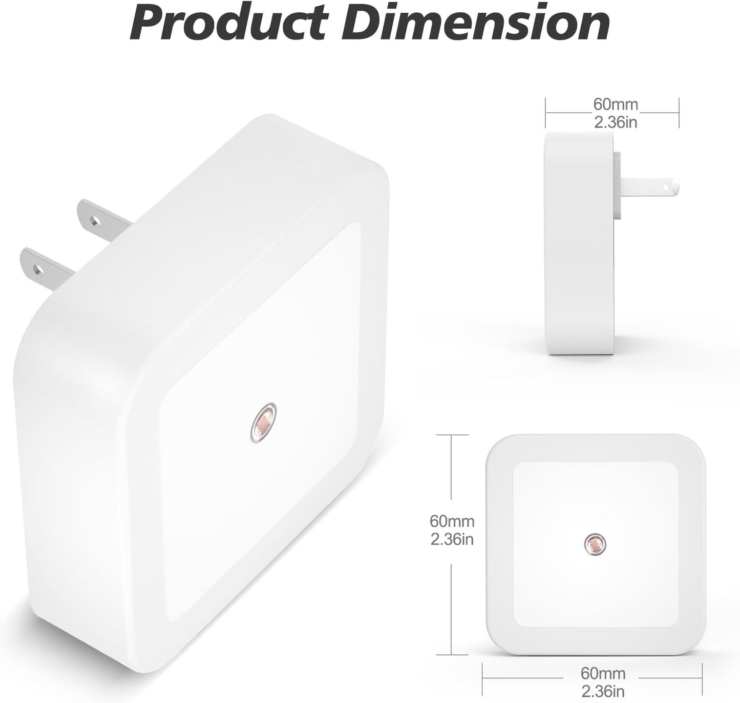 Sujeet Night Light, Night Lights Plug into Wall 8-Pack, Nightlight Plug in Night Light, Dusk to Dawn Night Lamp Led (Warm White)