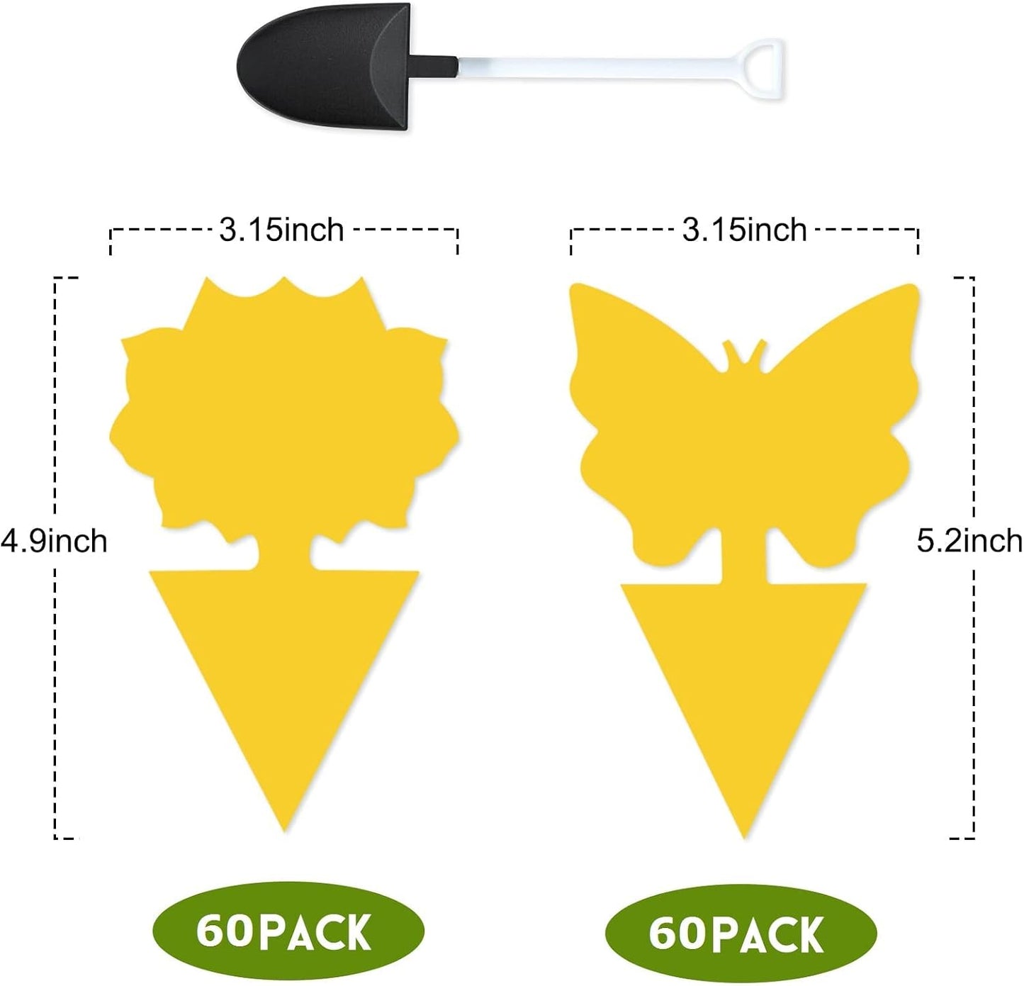 40 Pack Fungus Gnat Traps for House Indoor Yellow Sticky Traps for Gnats Sticky Traps for Plants, Dual-Sided Fungus Gnat Sticky Traps Fruit Fly Traps for Indoors