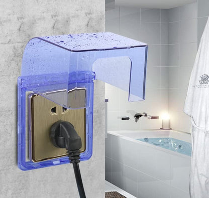 Fielect Weatherproof in Use Outlet Cover Plug 86 Type Electrical Outlet Cover Receptacle Protector 98x110x43mm for Retrofit Siding Construction, Transparent