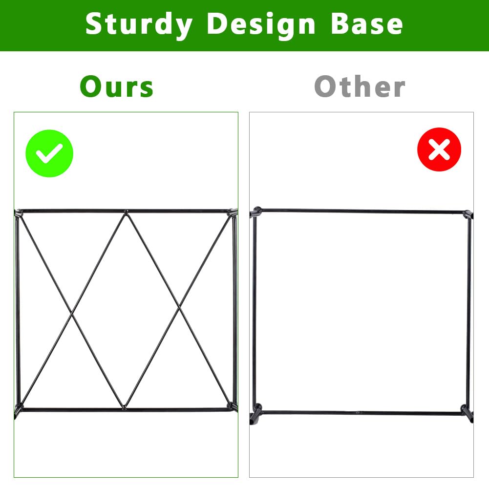 Trash Bag Holder, Garbage Bag Holder, Metal Leaf Bag Holder Stand | Portable Trash Bag Holder for 30-45 Gallon for Lawn, Yard, Camping, Outdoor, S-Shape Base