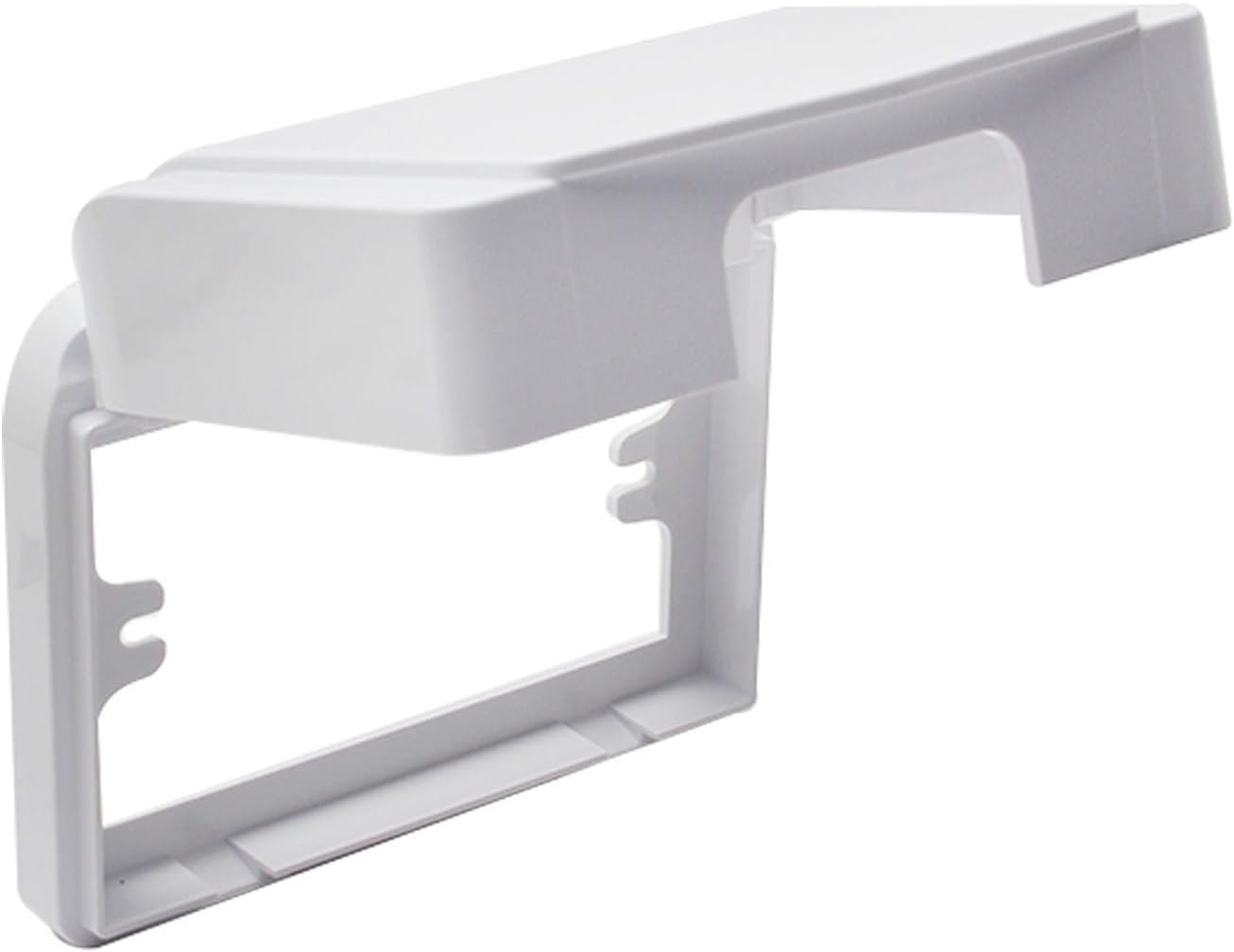 Fielect Weatherproof in Use Outlet Cover Plug Receptacle Protector for Retrofit Siding Construction White 120 Type 137x145x48mm 3Pcs